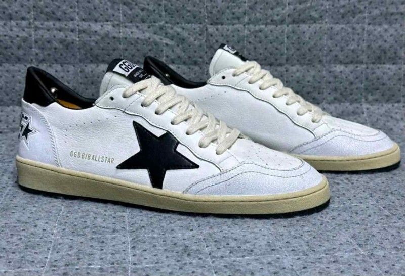 GOLDEN GOOSE BALLSTAR WHITE BLACK