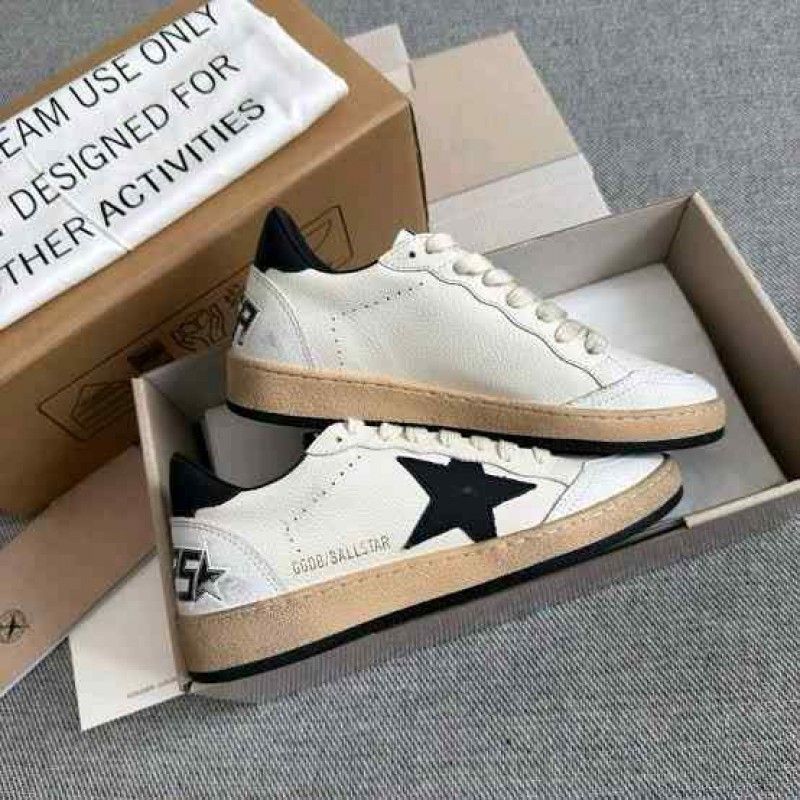 GOLDEN GOOSE BALLSTAR WHITE BLACK