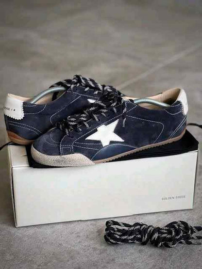 GOLDEN GOOSE TRUE STAR NAVY DENIM