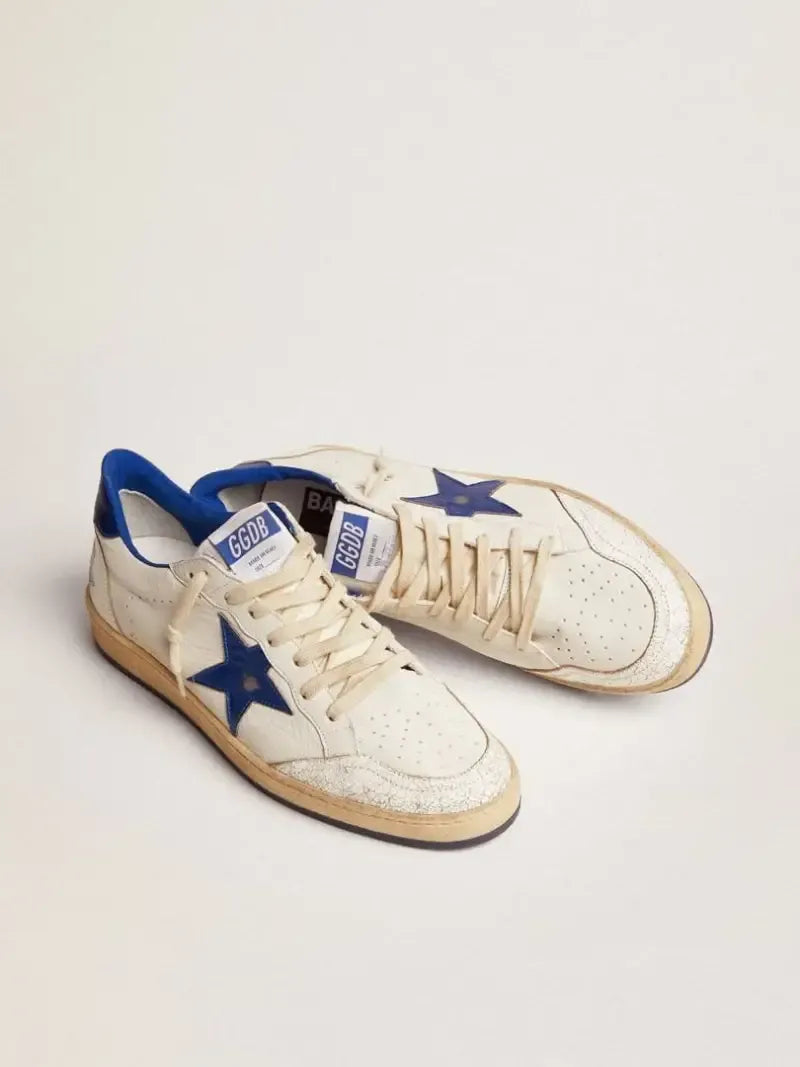 GOLDEN GOOSE SUPERSTAR TRAINER WHITE BLUE