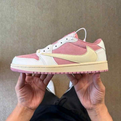 Travis Scott x Nikkee Air jordan 1 low OG Shy pink semi ua