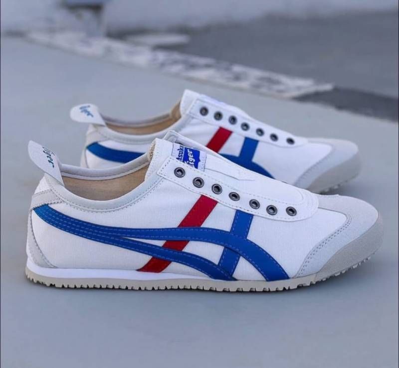 Onisuka Tigar Mexico 66 Slip White Blue Red Canvas Fix