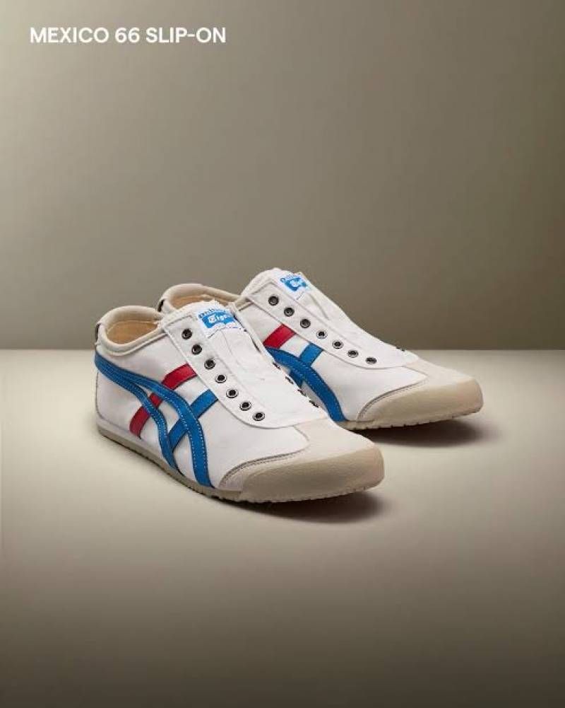 Onisuka Tigar Mexico 66 Slip White Blue Red Canvas Fix