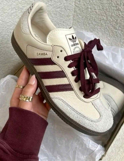 Addidas Samba OG Wonder White Maroon