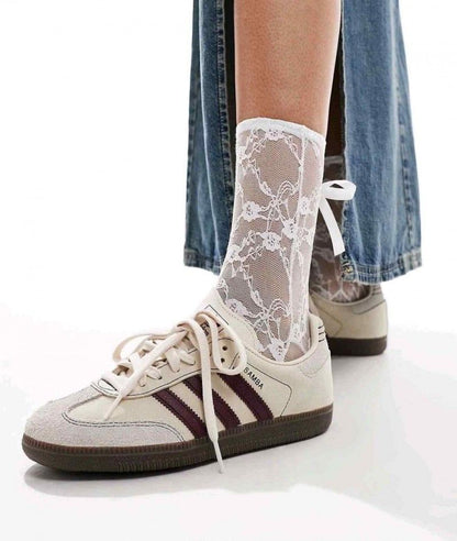 Addidas Samba OG Wonder White Maroon