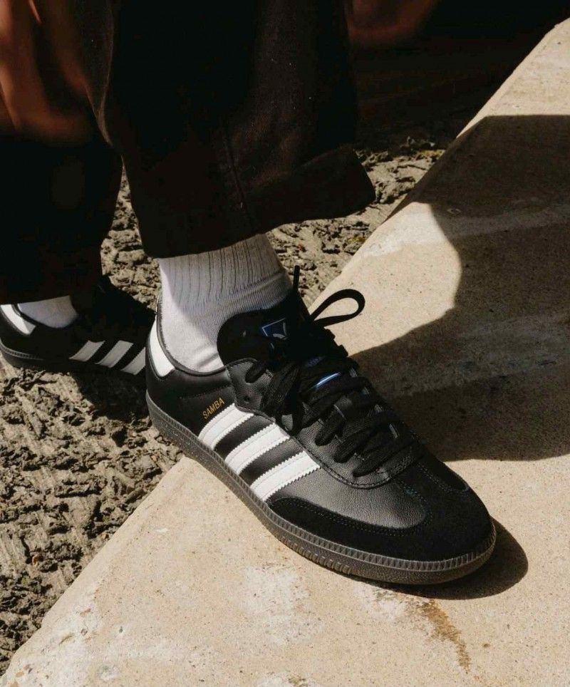 Addidas samba black white women