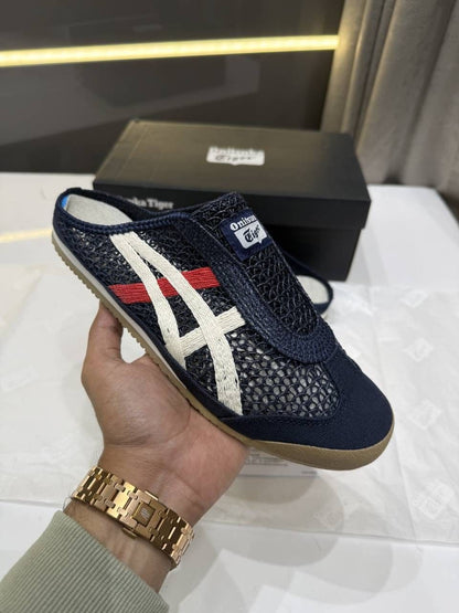 Onitskaa tiger MEXICO 66 SABOT IRON NAVY CREAM 138 Fix