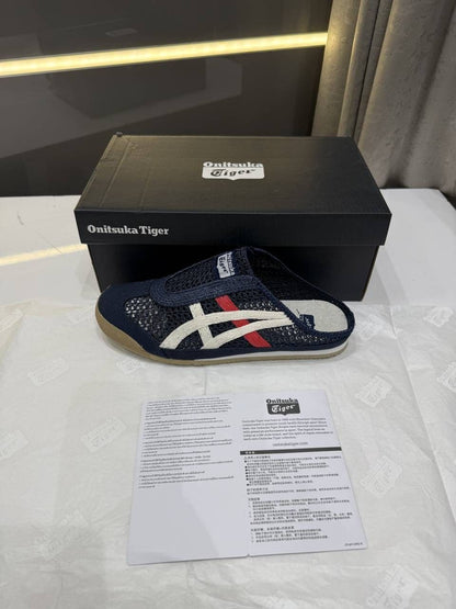 Onitskaa tiger MEXICO 66 SABOT IRON NAVY CREAM 138 Fix