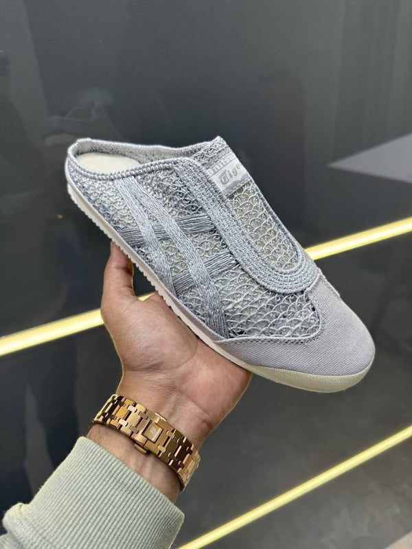 Oniitsukaa tiger Mexico 66 Sabot mules in pure silver 125 fix