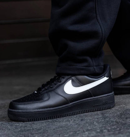 Nikke Airforce 1 low Black white Swoosh Fix