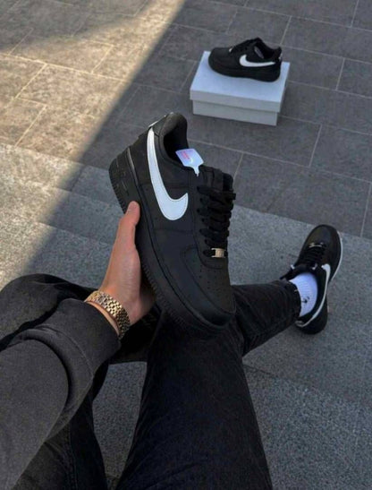 Nikke Airforce 1 low Black white Swoosh Fix
