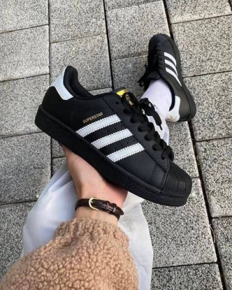 Adiddas Superstar Black White Leather sale