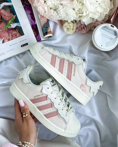 Adidaass Superstar Cappuccino Pink White for her