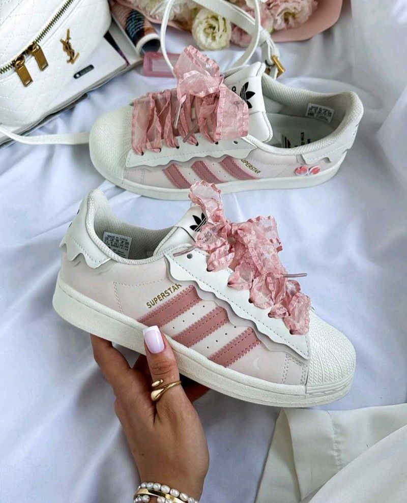 Adidaass Superstar Cappuccino Pink White for her