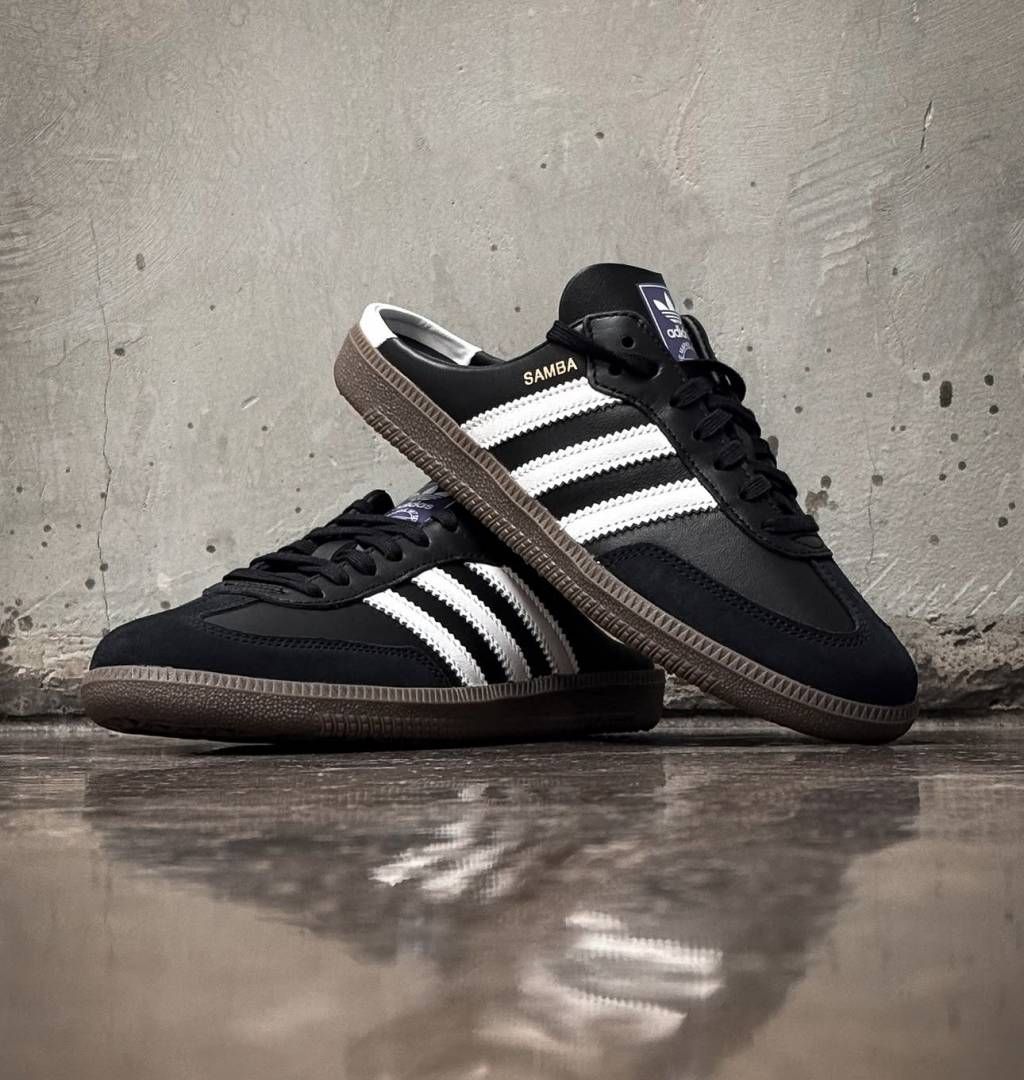 ADIDAAS SAMBA MULE BLACK WHITE FIX