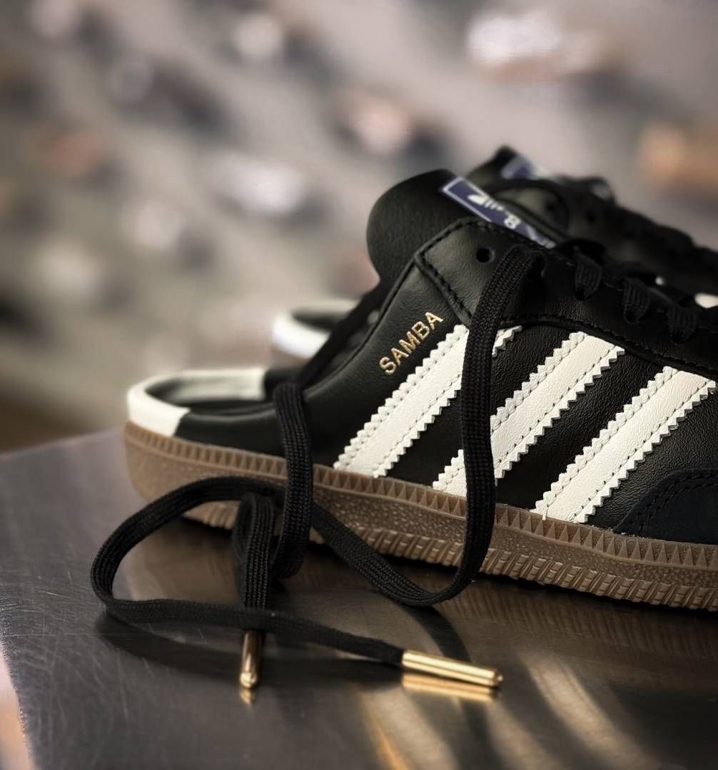 ADIDAAS SAMBA MULE BLACK WHITE FIX