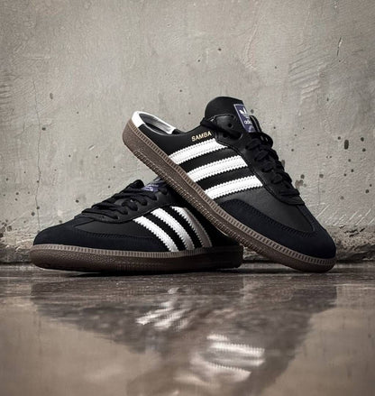 ADIDAAS SAMBA MULE BLACK WHITE FIX