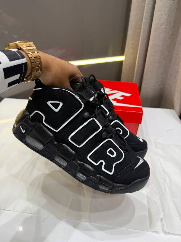 Nikke Air More Uptempo Black Fi x
