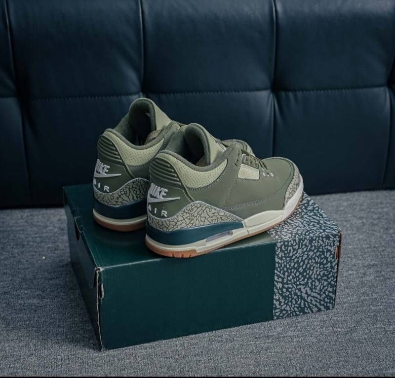 NIKKE AIR JORDAN RETRO 3 MEDIUM OLIVE SALE