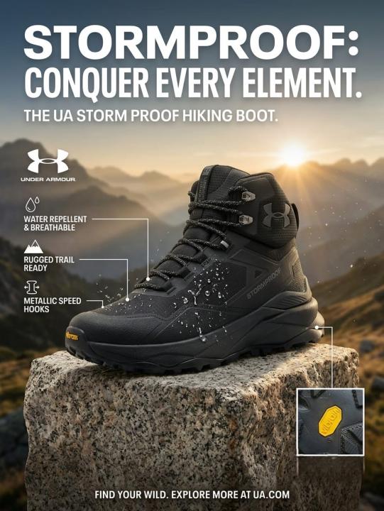 Under Armou.r Storm Proof boots black