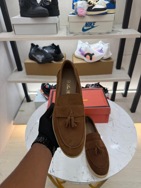Loro Piana brown Suede Premium Formal Shoes