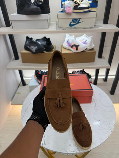 Loro Piana brown Suede Premium Formal Shoes