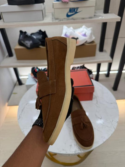Loro Piana brown Suede Premium Formal Shoes