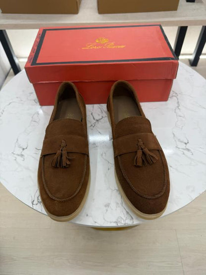 Loro Piana brown Suede Premium Formal Shoes