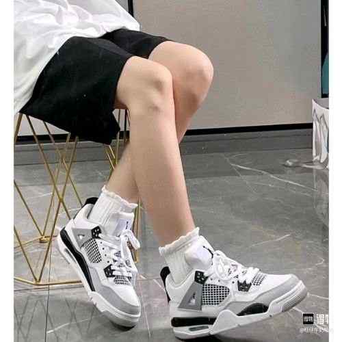 jordan retro 4 MILITARY BLACK SEMI UA for her