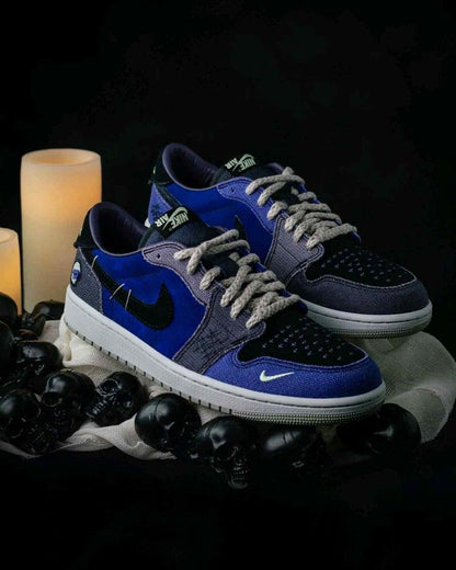 AIR JORDAN RETRO 1 LOW OG ZION WILLIAMSON REGENCY PURPLE AND DARK RAISIN