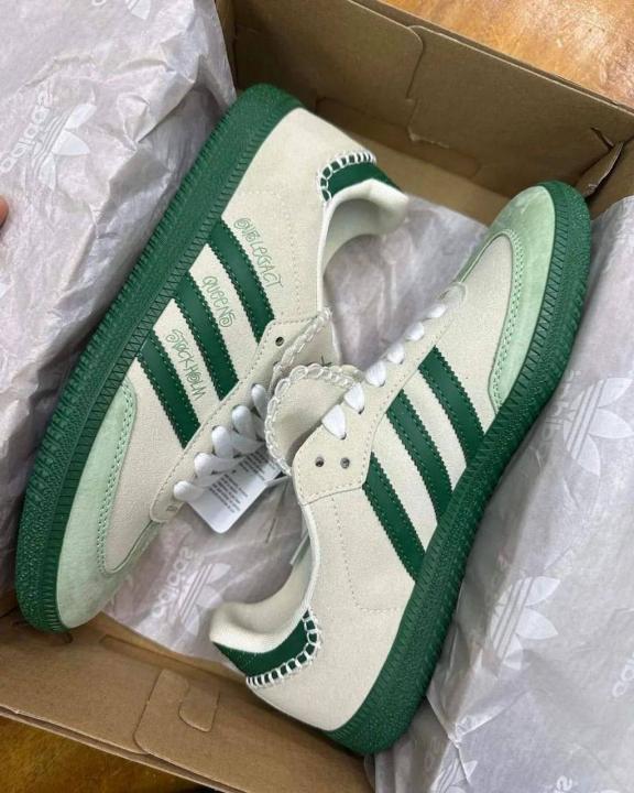 Addidas X Stussy Samba White Green