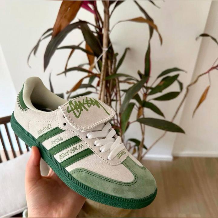 Addidas X Stussy Samba White Green