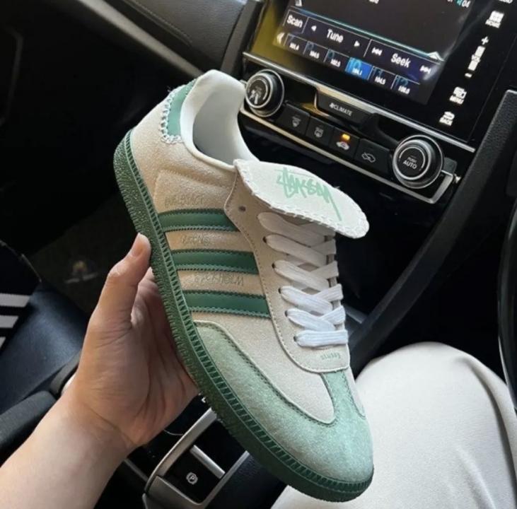 Addidas X Stussy Samba White Green