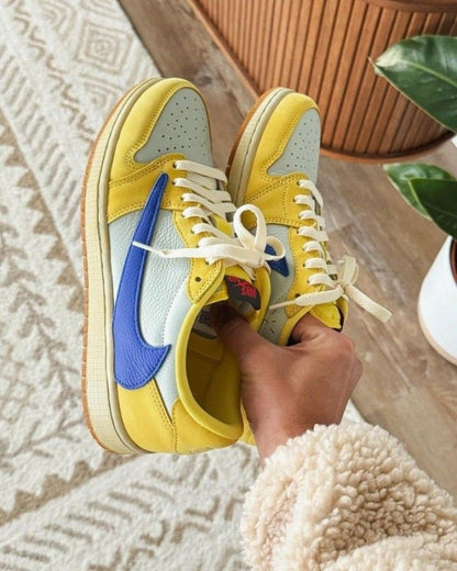 Air Jordan Retro 1 X Travis Scott Canary SEMI ua