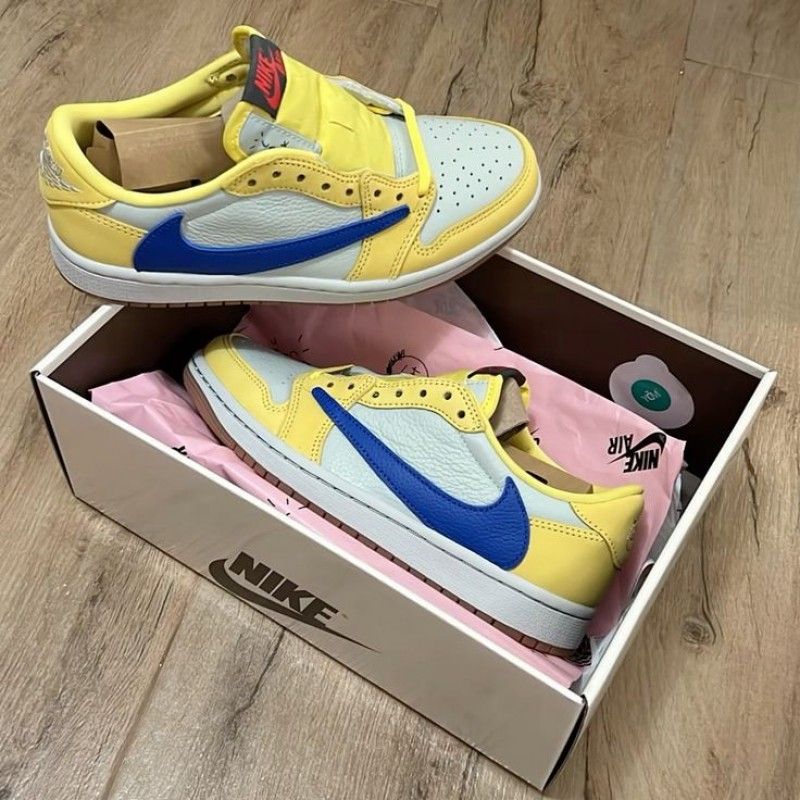 Air Jordan Retro 1 X Travis Scott Canary SEMI ua