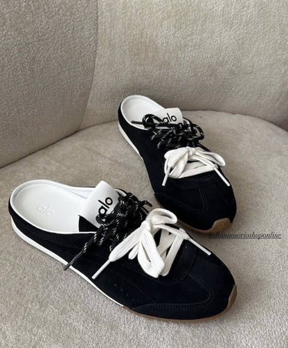 ALO SUNSET MULE SNEAKER BLACK