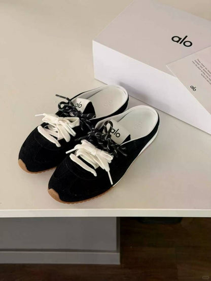 ALO SUNSET MULE SNEAKER BLACK