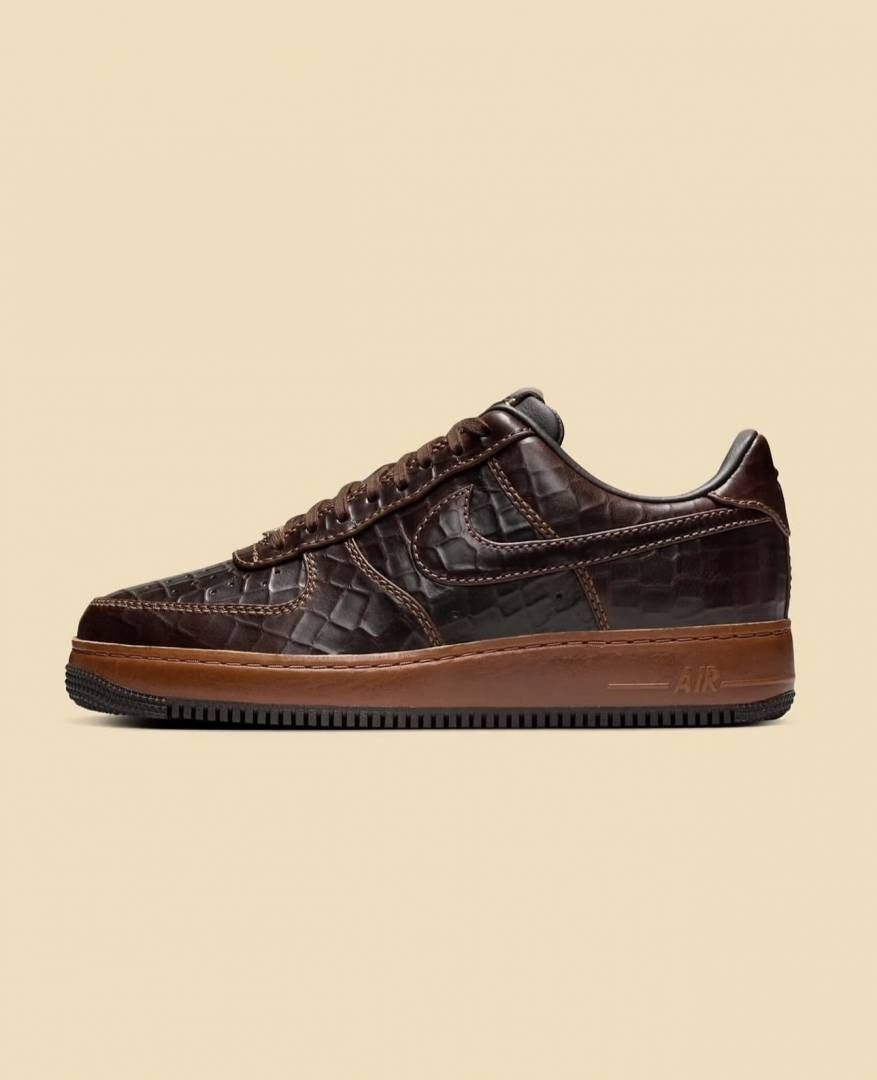NIKKE AIRFORCE 1 FAUNA BROWN CROC PATTERN