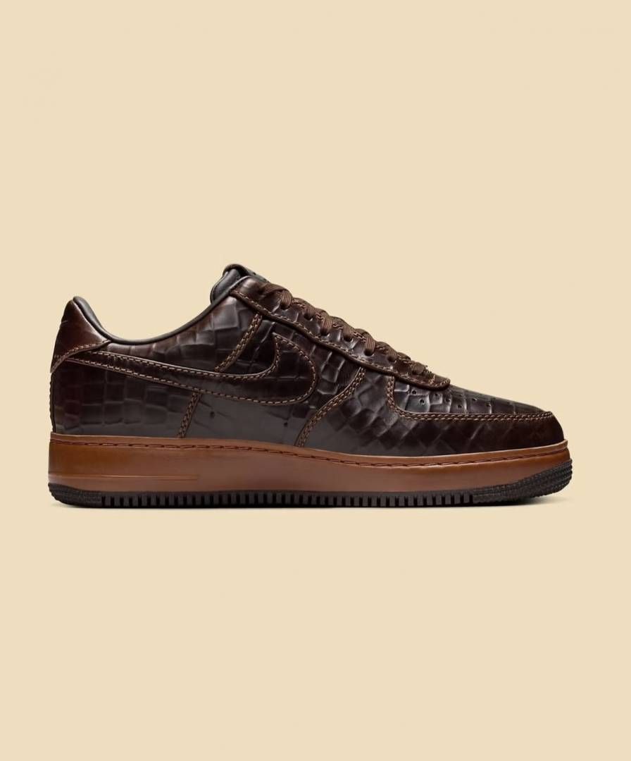NIKKE AIRFORCE 1 FAUNA BROWN CROC PATTERN
