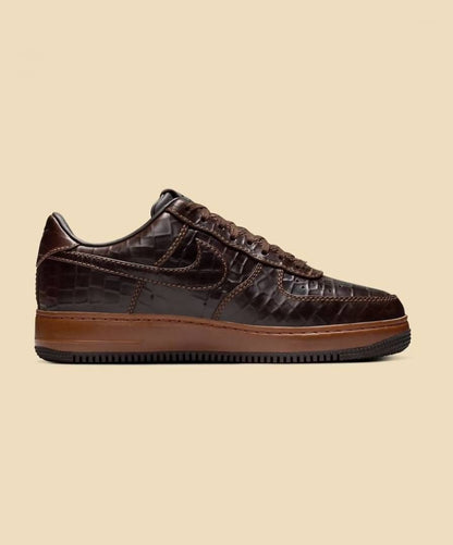 NIKKE AIRFORCE 1 FAUNA BROWN CROC PATTERN