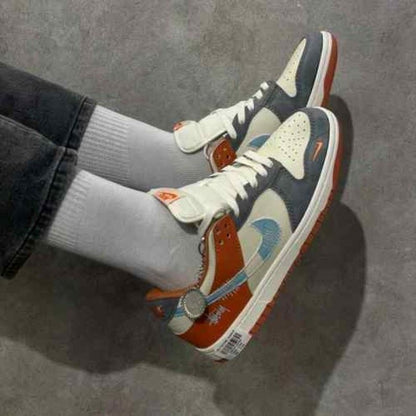 Nikke SB Dunk Low C Stussy Grey Orange