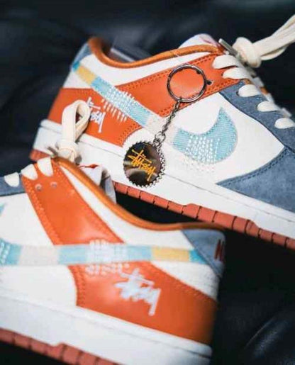 Nikke SB Dunk Low C Stussy Grey Orange