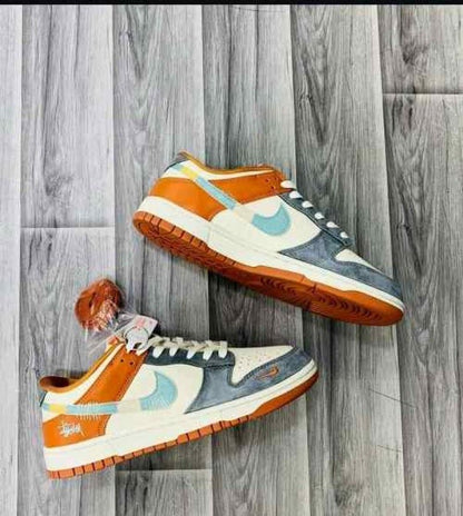 Nikke SB Dunk Low C Stussy Grey Orange
