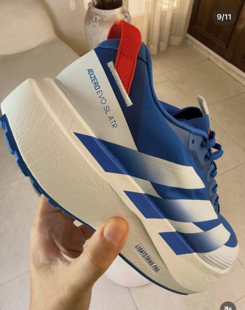 Adida Adizero EVO SL ATR in a royal blue