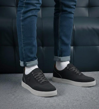TIMBERLAND LOW BLACK GREY CASUAL SNEAKER WITH SUEDE