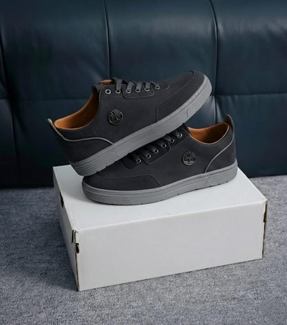 TIMBERLAND LOW BLACK GREY CASUAL SNEAKER WITH SUEDE