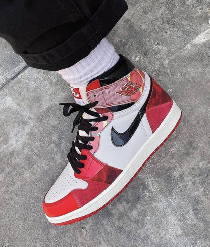 Nikke Air Jordan 1 Retro High OG Next Chapter  SpiderMan Across the Spider-Verse Semi Ua Glowing