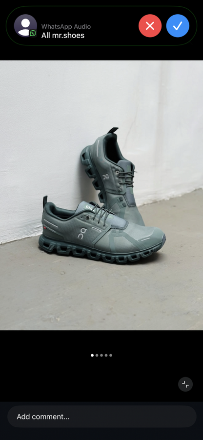 On Cloud 6 Waterproof 6 Olive