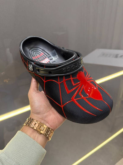 CROCCS X MARVEL black red SPIDERMAN CLOG FIX