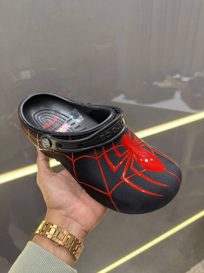 CROCCS X MARVEL black red SPIDERMAN CLOG FIX